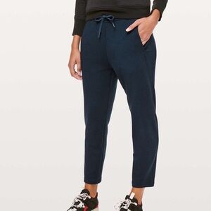 lululemon athletica Navy Cropped Drawstring Joggers
